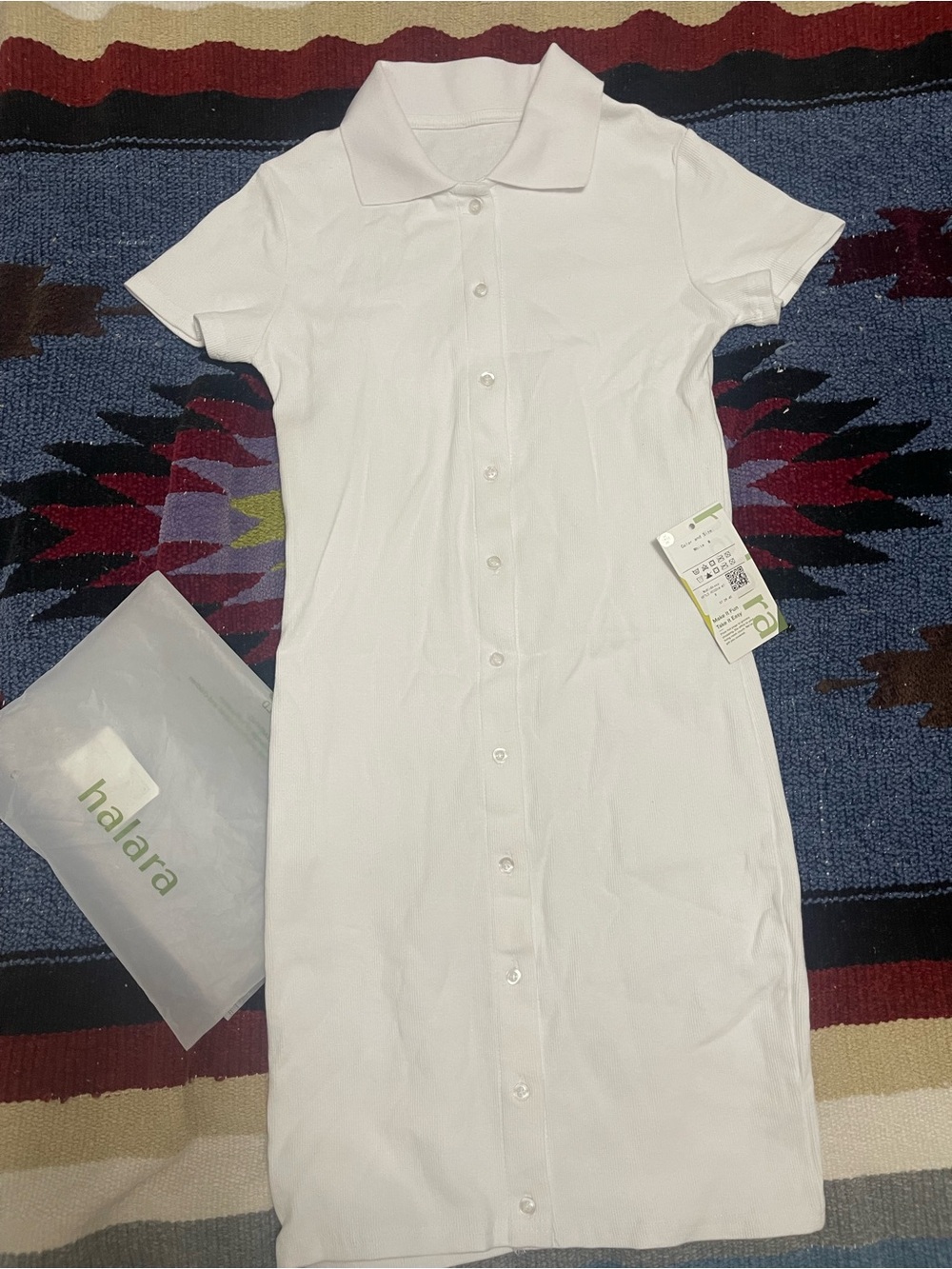 Halara White Polo Dress